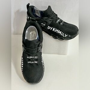Dykhmily Steel Toe Black Breathable Lace Up Work Shoes Sneaker Style Womens US 7